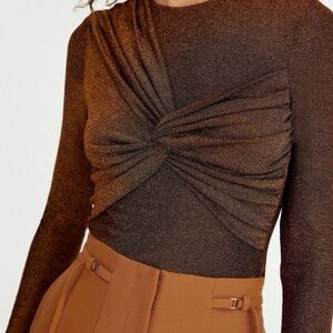 NWT Significant Other Kyla Bronze Longsleeve Top